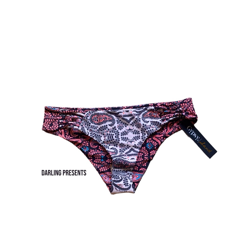 Gypsy 05 Sand Paisley Print Bikini Bottom Women Color Multi Size S